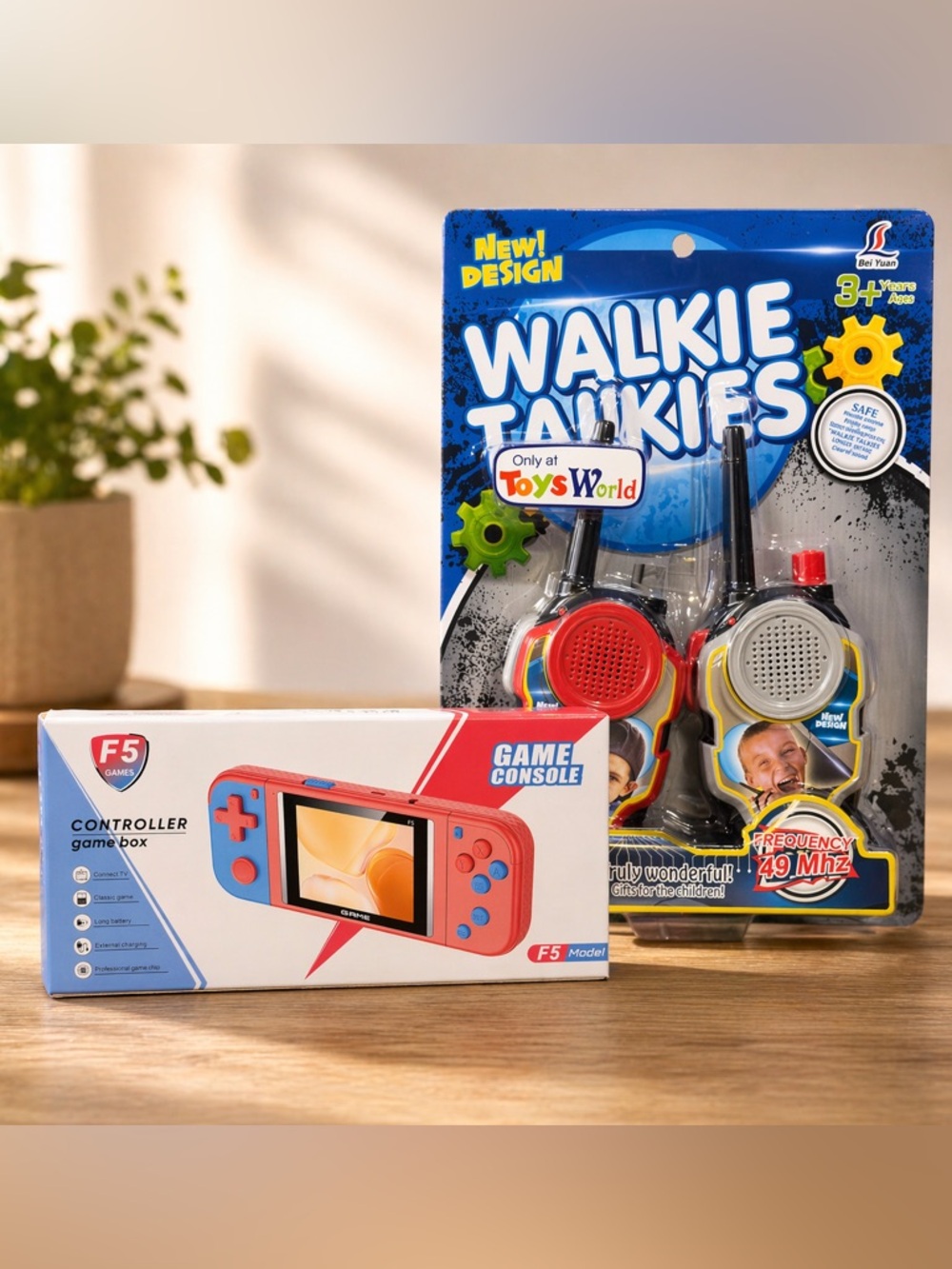 2in1 Bundle F5 Controller Game Box Gaming Console and Walkie Talkies-Toys Bundle